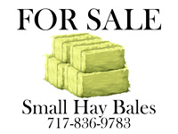 Hay Bale sign