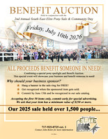 Benefit Auction - sponsorship