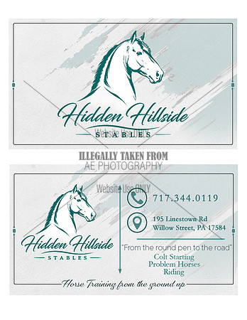 HiddenHillsideAcres- business card
